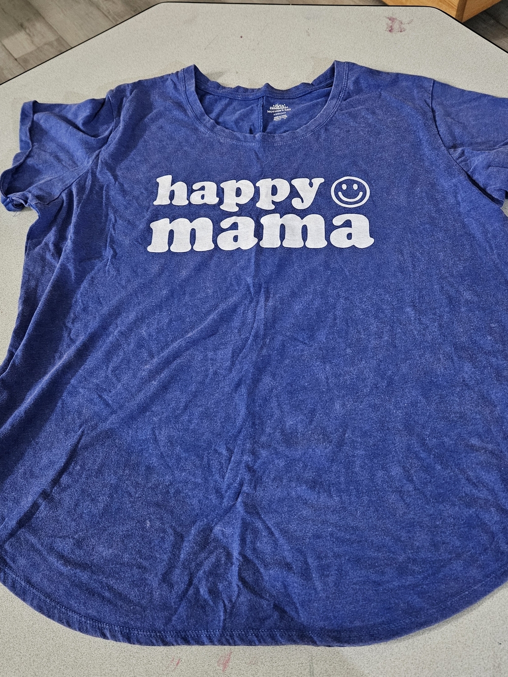 Happy Mama Blue Graphic Tee